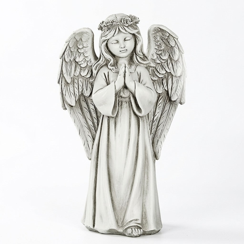 LED Guardian Angel Memorial Statue
