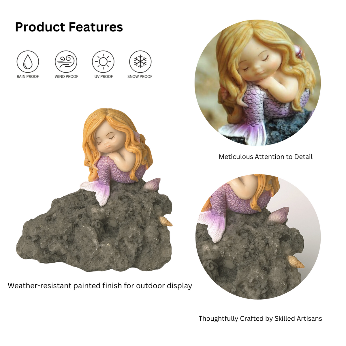 Sleeping Mermaid Fairy Ornament