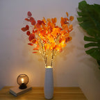 LED Faux Eucalyptus Branch Lights