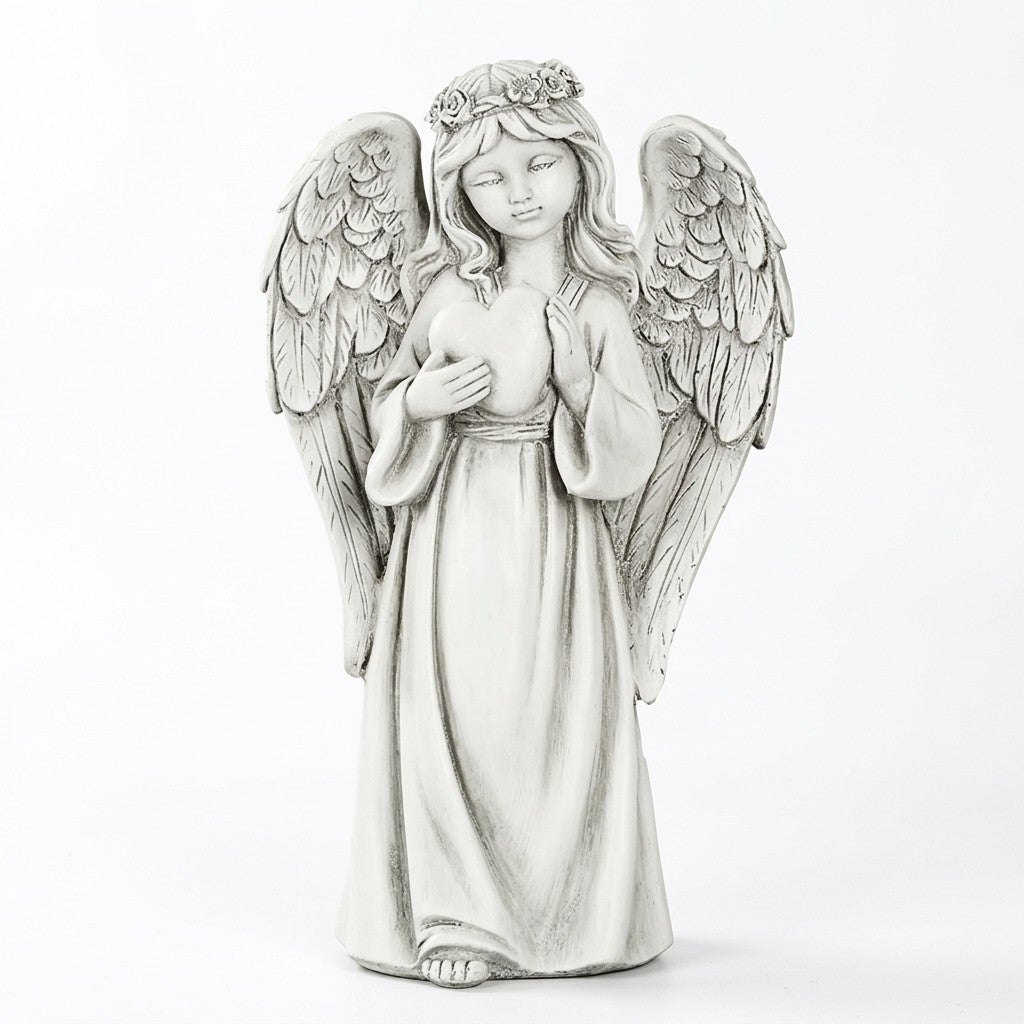LED Guardian Angel Memorial Statue