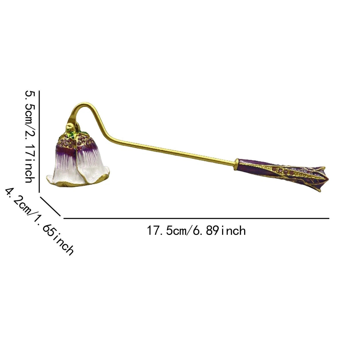 Ornate Metal Bell Candle Snuffer