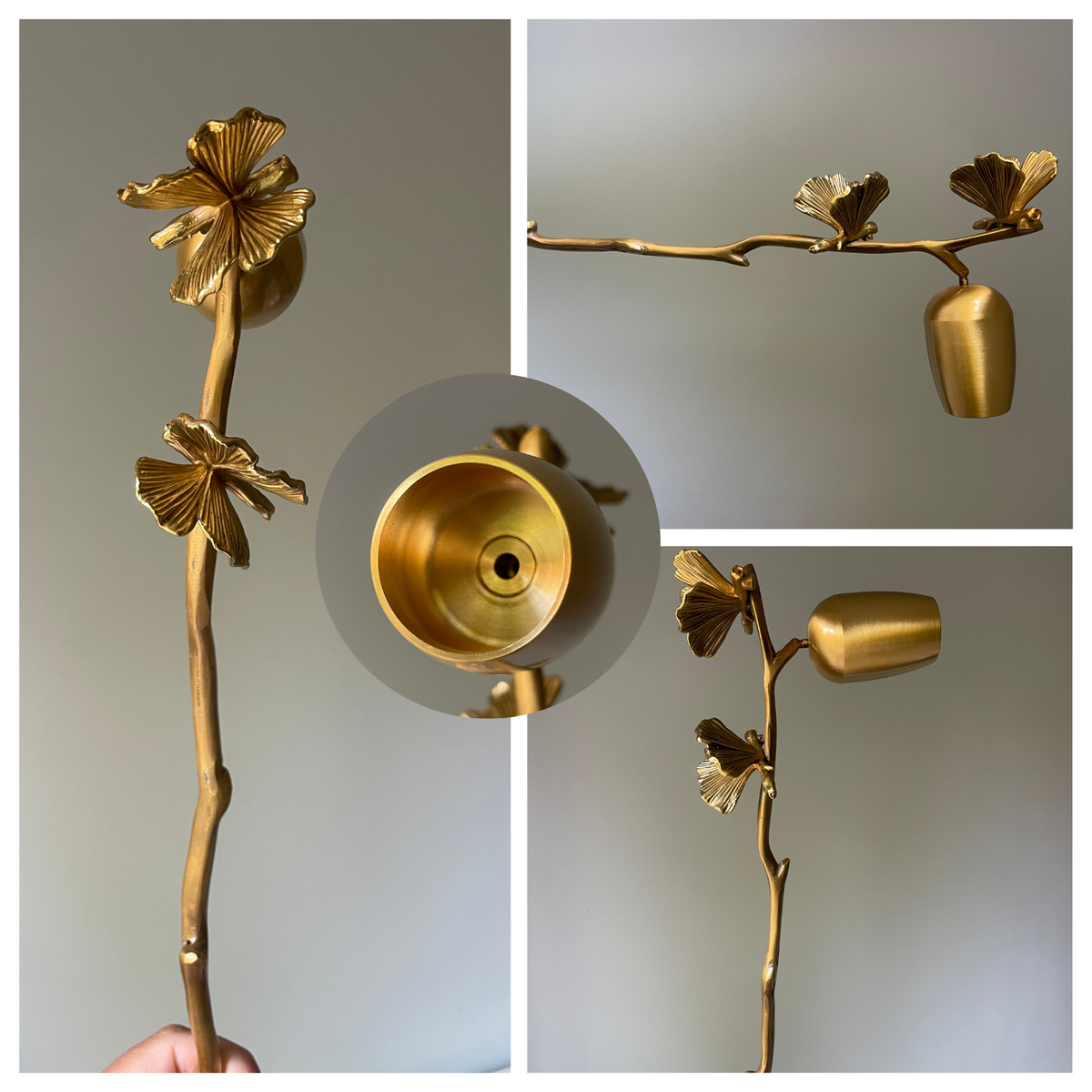 Solid Brass Long Handle Candle Snuffer