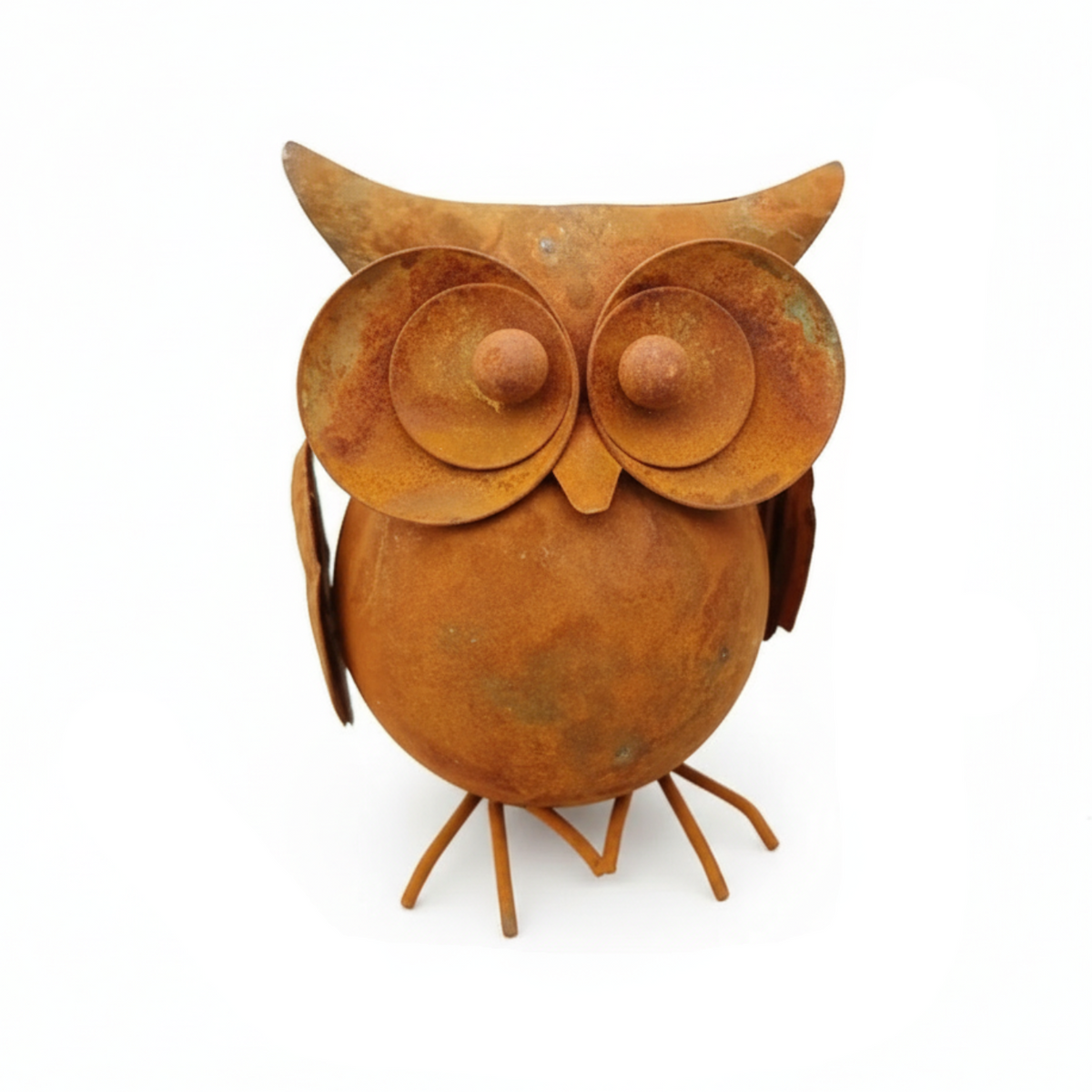 Vintage Metal Owl Garden Ornament