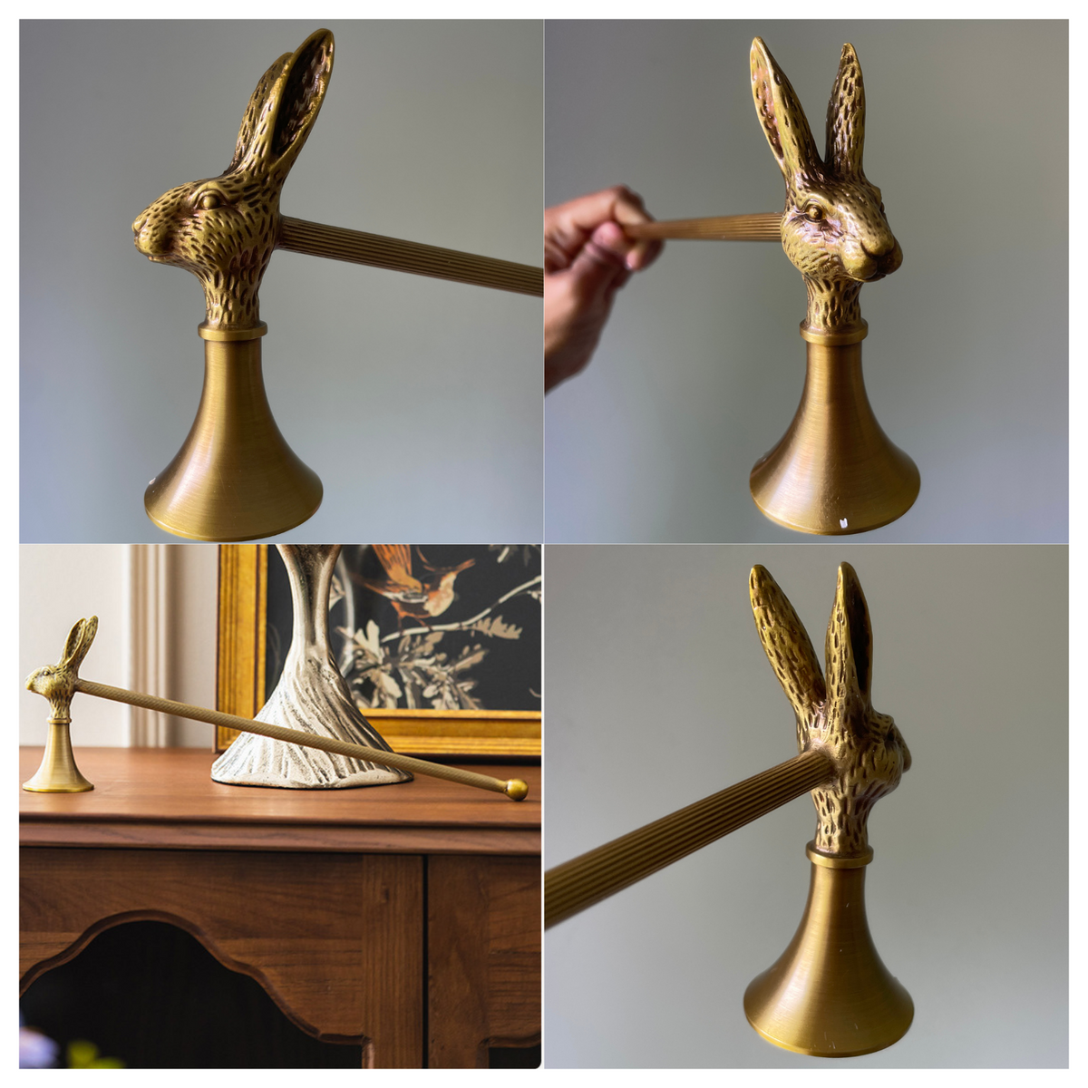 Solid Brass Long Handle Candle Snuffer