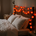 Warm White LED Rose Flower Fairy Lights