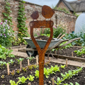 Rustic Metal Bird Garden Stake Ornament