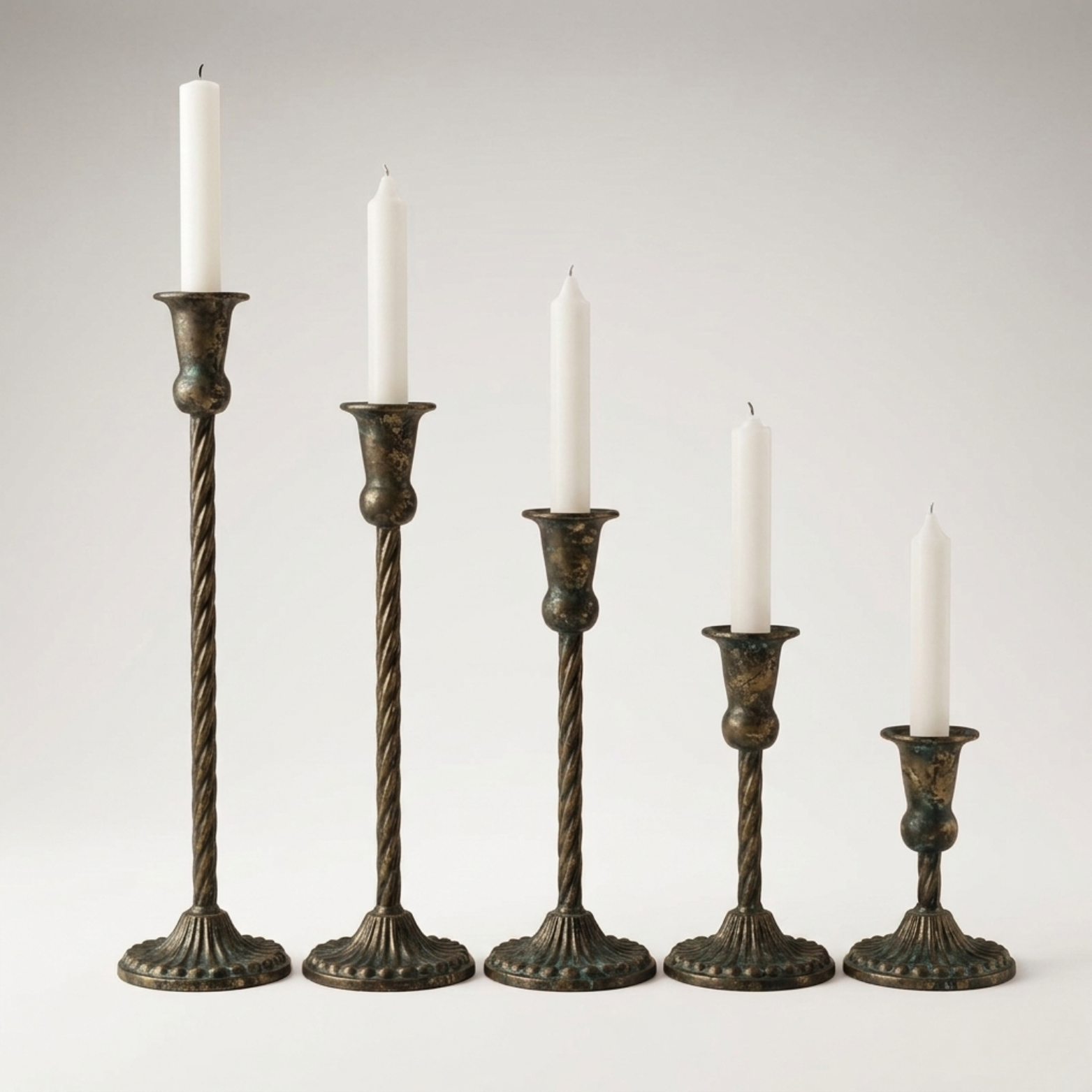 Vintage Effect Candlestick Holder