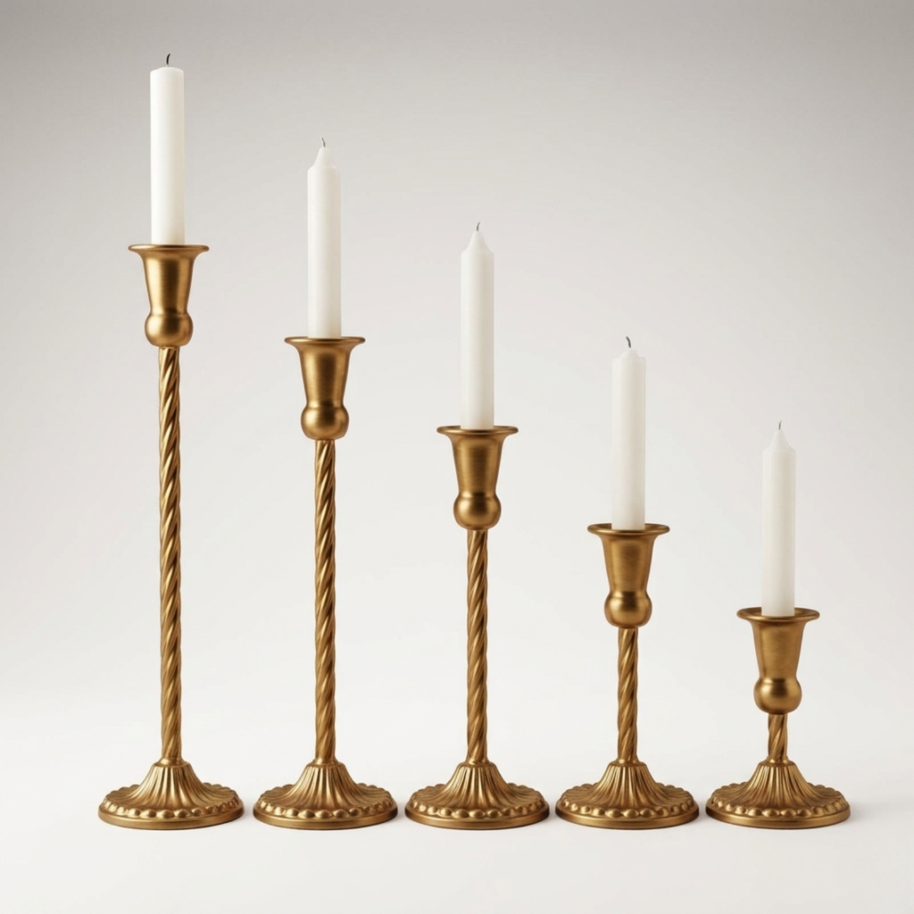 Vintage Effect Candlestick Holder