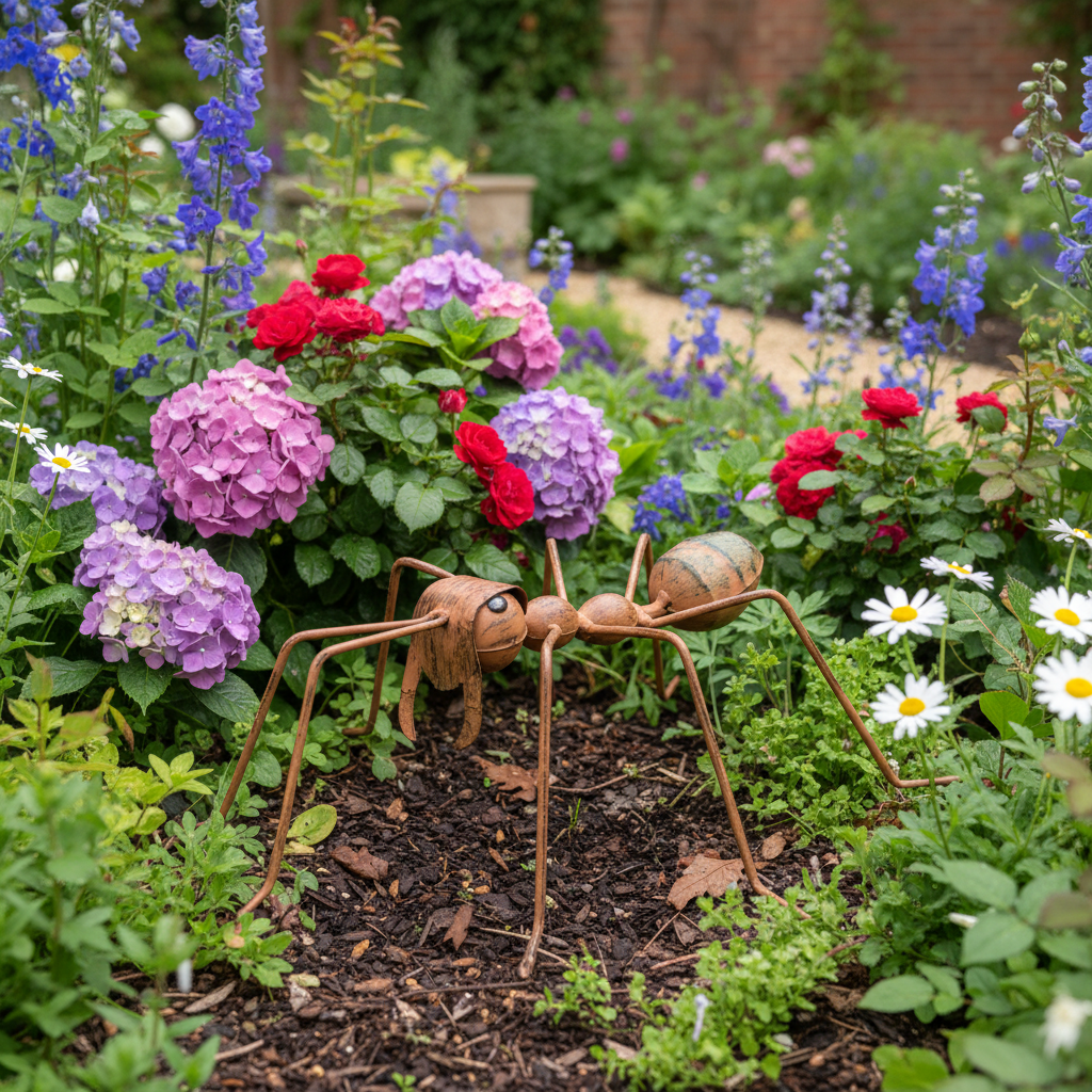 Metal Ant Garden Ornament